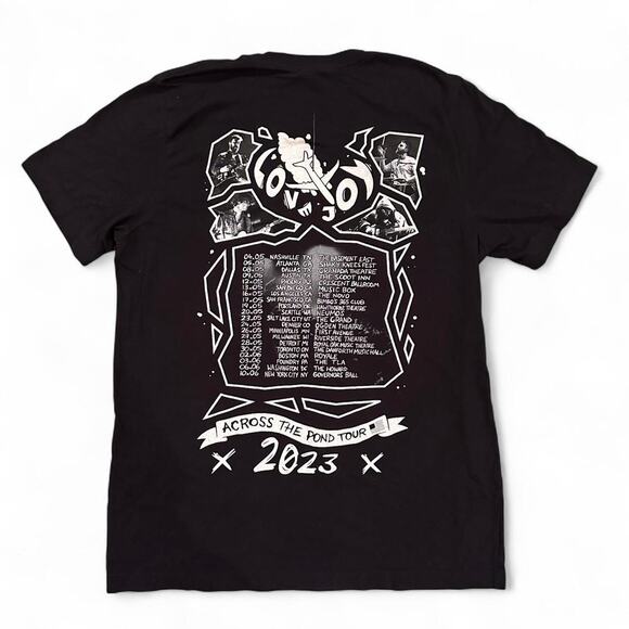 Love Joy Band Across The Pond Tour 2023 Music Band Concert T-Shirt Sz.L - Picture 1 of 6